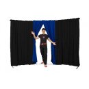 Circus curtain - Flex Combo with entrance black-royal blue