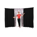 Circus curtain - Flex Combo with entrance black-glitter