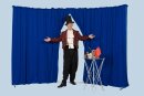Circus curtain - Flex Combo with entrance dark blue-royal blue