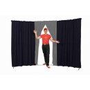 Circus curtain - Flex Combo with entrance dark blue-silver grey