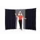 Circus curtain - Flex Combo with entrance dark blue-silver grey