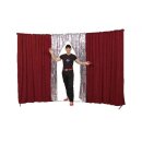 Circus curtain - Flex Combo with entrance burgundy-glitter
