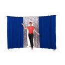 Circus curtain - Flex Combo with entrance royal blue-glitter