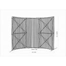 Circus curtain - Flex Combo with entrance silver grey-royal blue