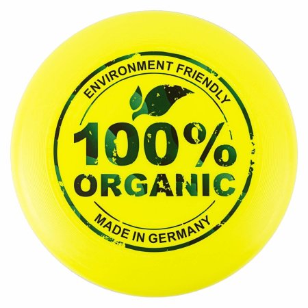 Wurfscheibe Eurodisc 100% Organic 175g Neon-Gelb