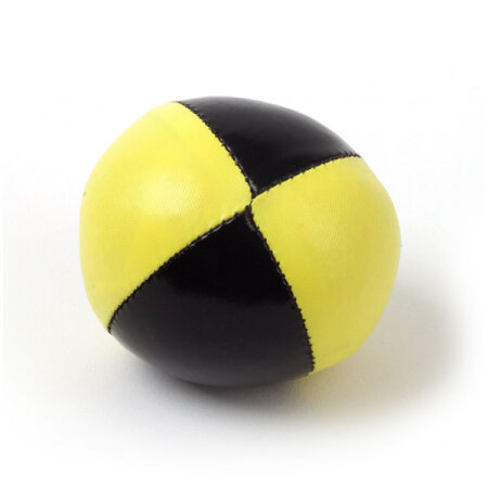 Juggling ball - Bean Bag fluo 66 mm, 130 g black-yellow