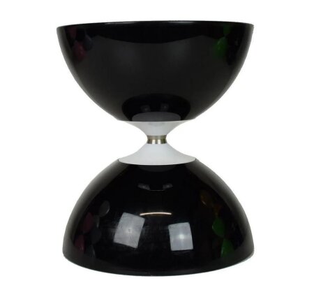 Diabolo von Taibolo - Super Diabolo mit weißer Achse, 14,5cm, 260g Schwarz