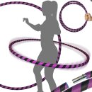 Hoop Reifen von FlamesNGames - Ultra Grip Travel Hoop für Erwachsene, 100cm Schwarz/Lila