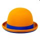Jonglierhut Melone Juggle Dream oranger Hut und blaues Band außen 58