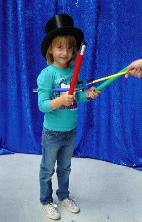 Zaubertrick - Zauberstabnest für Kinderzaubershows Schwarz