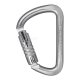 Steel Carabiner D Trilock Aliens Black