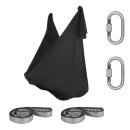 Aerial Yoga Tuch SchenkSpass Set (2 O-Slings + 2 Karabiner + Tuch 600 cm x 280)