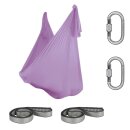 Aerial Yoga Tuch SchenkSpass Set (2 O-Slings + 2 Karabiner + Tuch 600 cm x 280)