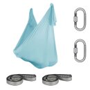 Aerial Yoga Tuch SchenkSpass Set (2 O-Slings + 2 Karabiner + Tuch 600 cm x 280)