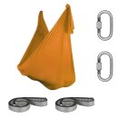 Aerial Yoga Tuch SchenkSpass Set (2 O-Slings + 2 Karabiner + Tuch 600 cm x 280)