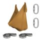 Aerial Yoga Tuch SchenkSpass Set (2 O-Slings + 2 Karabiner + Tuch 600 cm x 280)