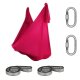 Aerial Yoga Tuch SchenkSpass Set (2 O-Slings + 2...