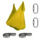 Aerial Yoga Tuch SchenkSpass Set (2 O-Slings + 2...