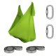 Aerial Yoga Silk SchenkSpass Set (2 O-Slings + 2...