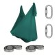 Aerial Yoga Silk SchenkSpass Set (2 O-Slings + 2...