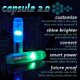LED Poi - Flowtoys podpoi® v2 with Capsule Handles and 10mm FPC