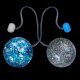 Contact Poi – Glitterbomb90 with 6mm Cord – Pair