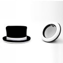 Juggling Topper hat Juggle Dream with White Trim & Felt 61