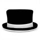 Juggling Topper hat Juggle Dream with White Trim & Felt 61