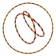 Hoop Reifen – Juggle Dream Flex Elastic Hoop 87 cm orange-black