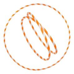 Hoop Reifen – Juggle Dream Flex Elastic Hoop 87 cm orange-white