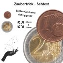 Zaubertrick – Sehtest mit Riesenmünzen