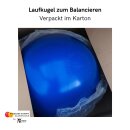Laufkugel zum Balancieren SchenkSpass - 60 cm Ø - 13 kg gelb mit viel Glitzer