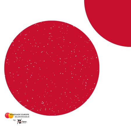 Laufkugel zum Balancieren SchenkSpass - 60 cm Ø - 13 kg rot mit viel Glitzer