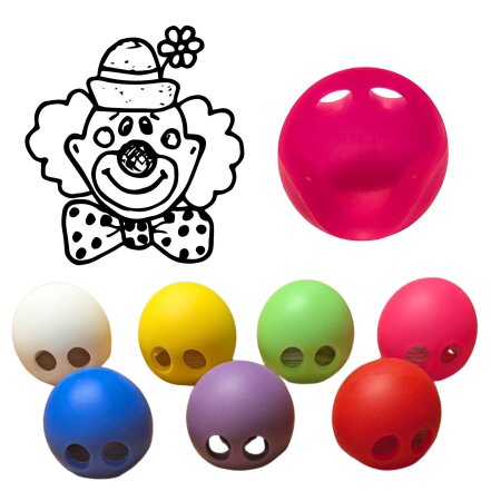 Clownsnase – Silikon Nase Modell „Heinrich“ von SchenkSpass pink