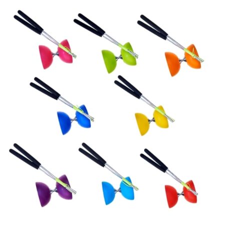 Diabolo Set - Diabolo Set Acrobat mit Alu-Handstäben hellgrün