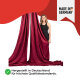 Vertikaltuch - SchenkSpass Meterware Rot 150 cm/160 cm 12 m-150 cm