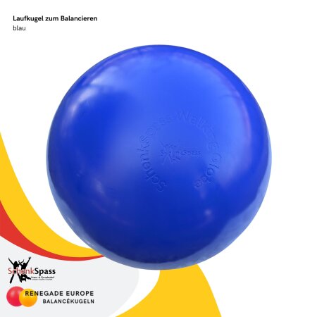 Laufkugel zum Balancieren SchenkSpass - 70 cm Ø - 17 kg blau