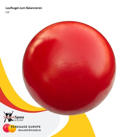 Laufkugel zum Balancieren SchenkSpass - 70 cm Ø - 17 kg rot