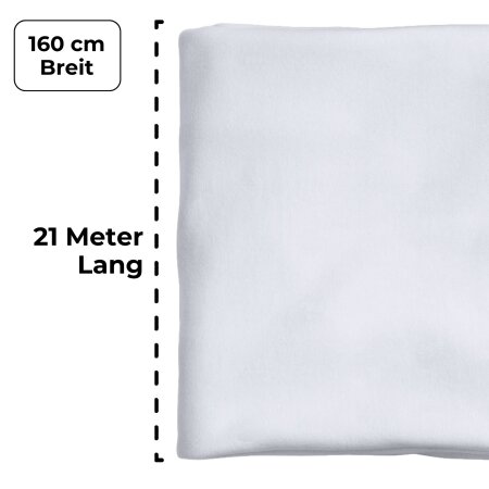 Vertikaltuch – SchenkSpass Weiß Meterware 160 cm 21 m