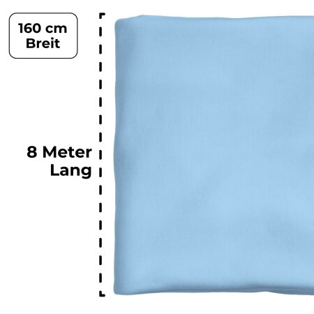 Vertikaltuch – SchenkSpass Hellblau Meterware 160 cm 8 m