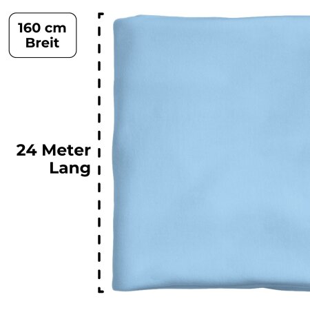 Vertikaltuch – SchenkSpass Hellblau Meterware 160 cm 24 m