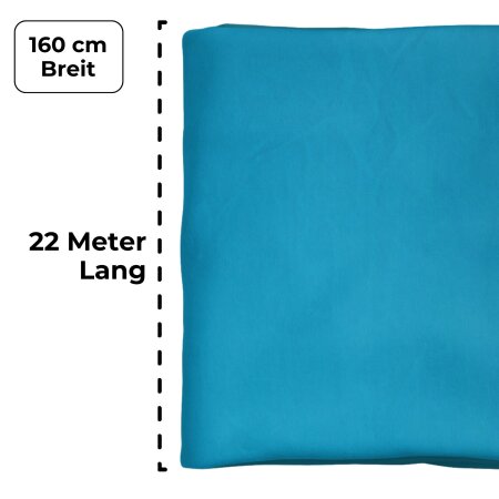 Vertikaltuch – SchenkSpass Teal Meterware 160 cm 22 m
