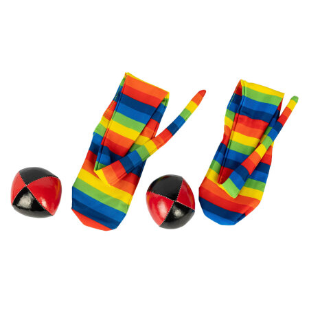 Poi - Sockenpoi Circus Budget 59 cm (2 Socken ohne Gewicht) weiß/rot