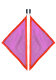 Flag Poi – Dubé Juggling pink/UV orange