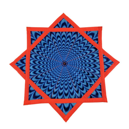 SchenkSpass Spinning Cloth for Flow Arts and Leisure Spiral Blue