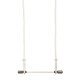 Swinging Trapeze - Unicycle - 55 cm Bar - 3.6 m Rope Length - 2 x 3 kg Weights black