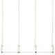 Trippeltrapez horizontal Trapeze - Unicycle - 3 x 55 cm Bars - 2.5 m Seillänge