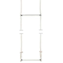 Doppeltrapez vertikal, 2x 55cm,  Seillänge 1,6 m + 2m schwarz