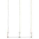 Doppeltrapez horizontal, 2 x 55 cm, 2,5 m Seillänge schwarz