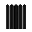 Modellierballons 260 – 5 x 153 cm – 100 Stück schwarz